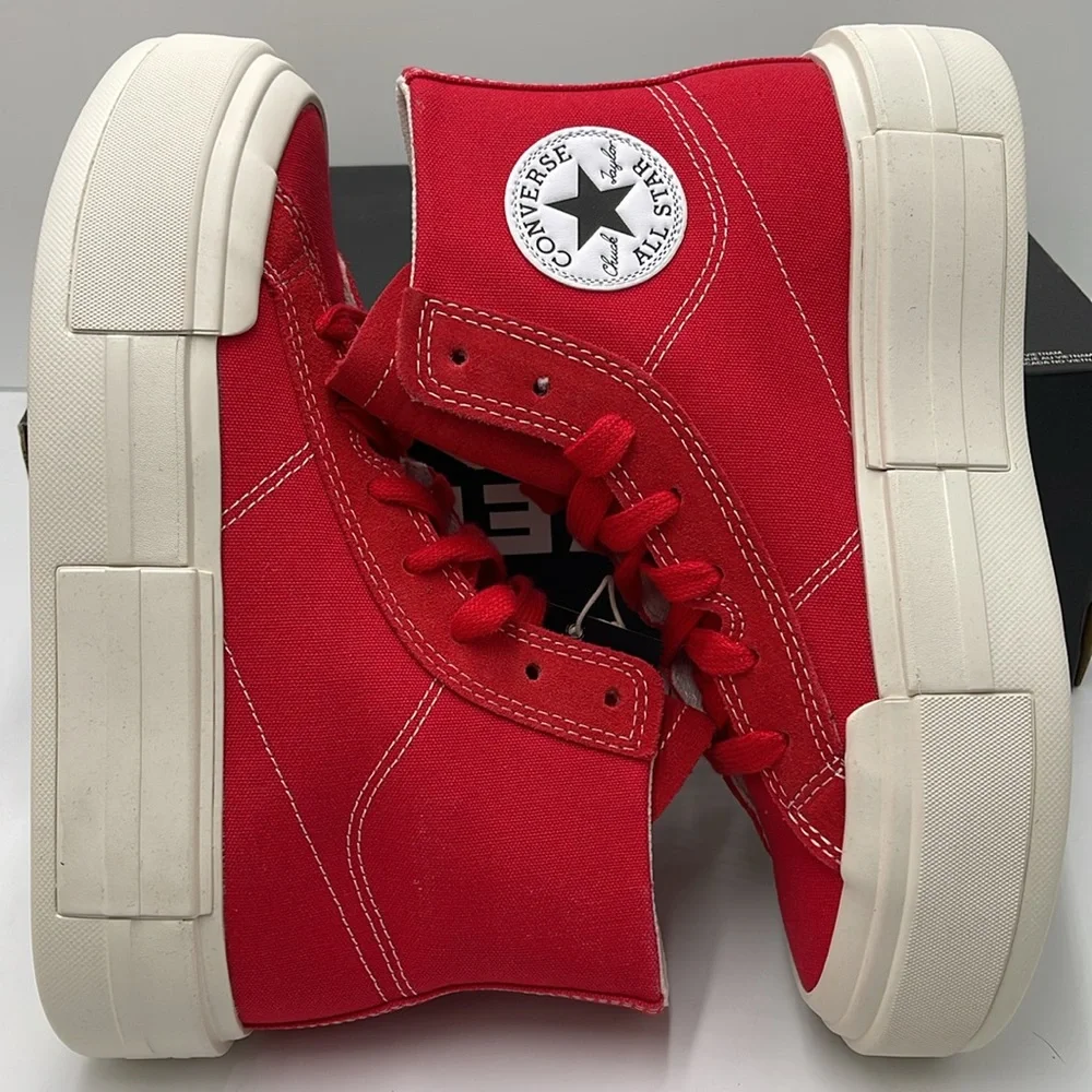 Converse WMNS CTAS CRUISE HI RED/EGRET/BLACK A08284C Platforms Sneakers - Picture 11 of 16